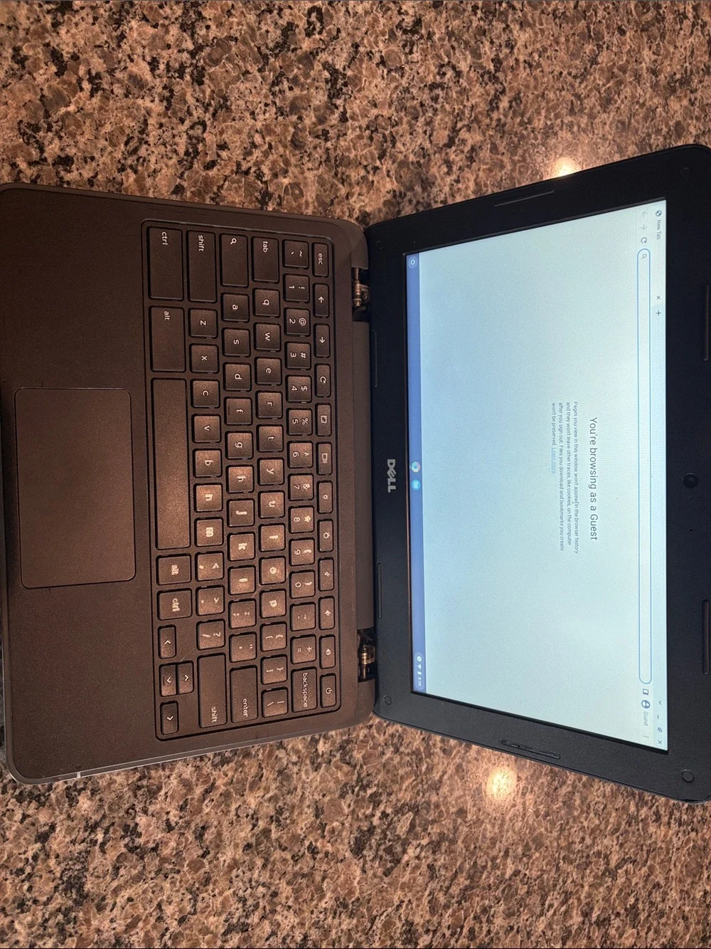 Dell Black Chromebook Laptop with Charger